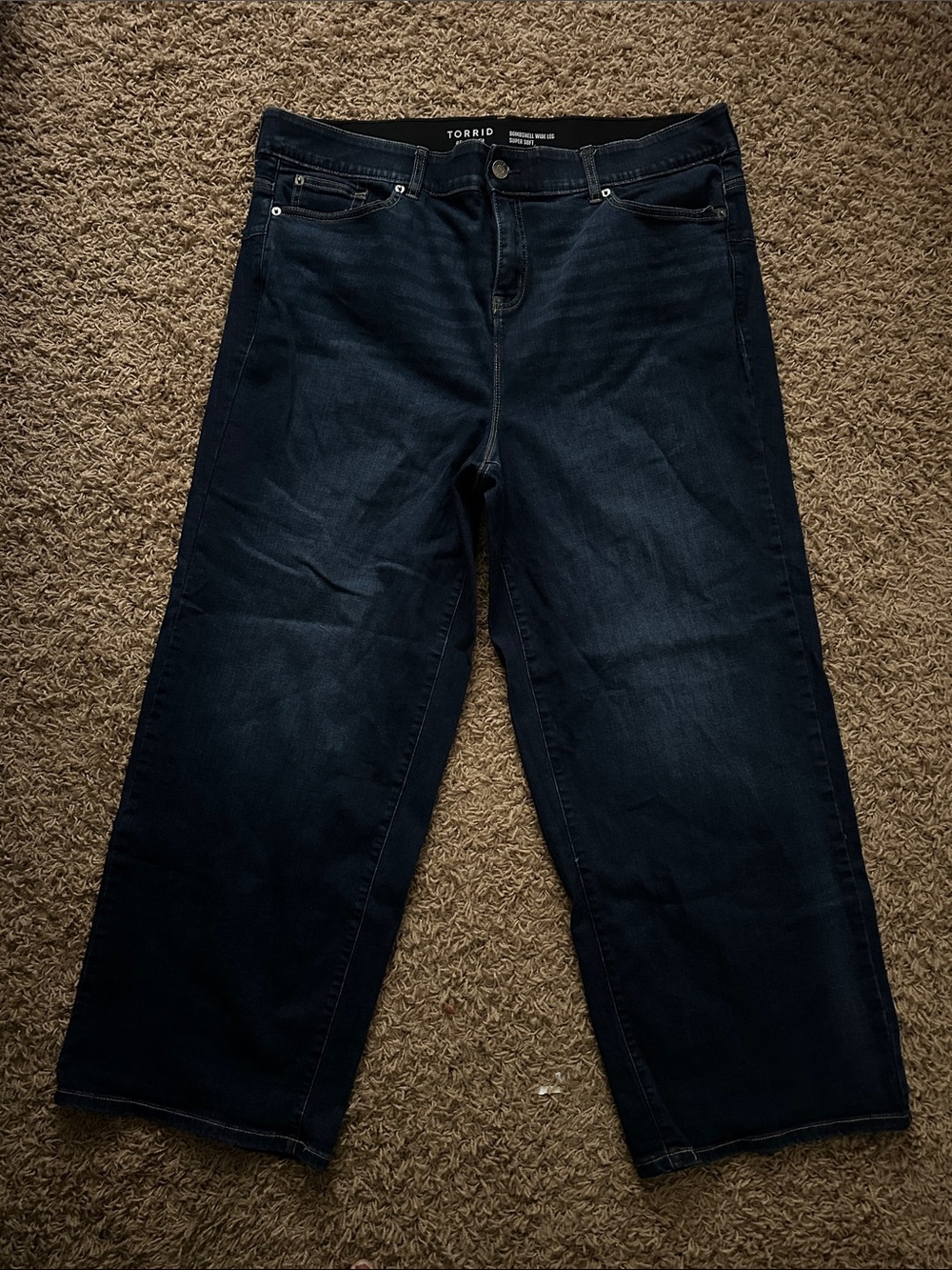 torrid Dark Blue Wide Leg Jeans